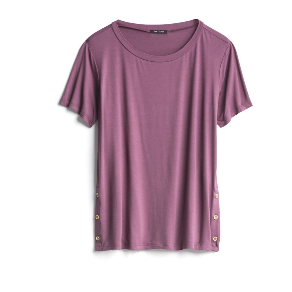 PINK CLOVER

Danielle Side Button Detail Knit Top